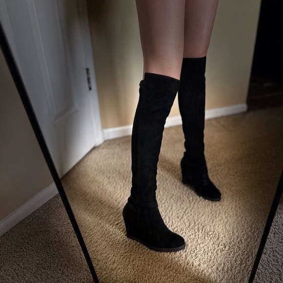 Stuart Weitzman Shoes - SOLD—Stuart Weitzman 5050 Over-knee Wedge Boots